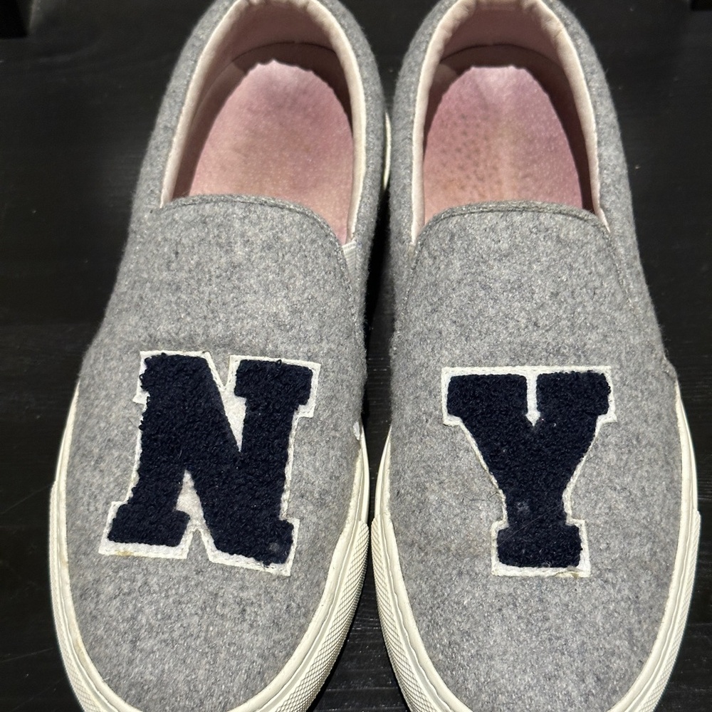 Joshua Sanders Gray Comfortable Slip-on Sneaker Shoes